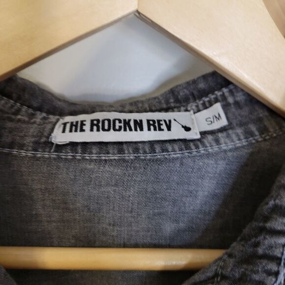 The Rockn Rev Cotton Button Down S/M - Picture 3 of 8